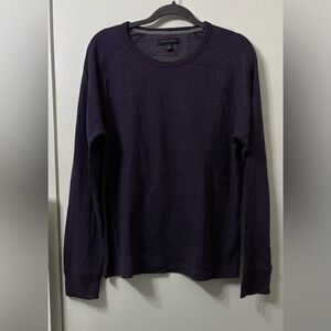 Banana Republic Men's Dark Purple Crewneck Sweater